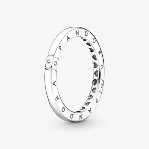PANDORA Logo & Harten Ring - 199482C01 (afbeelding voor) PANDORA Logo & Harten Ring - 199482C01