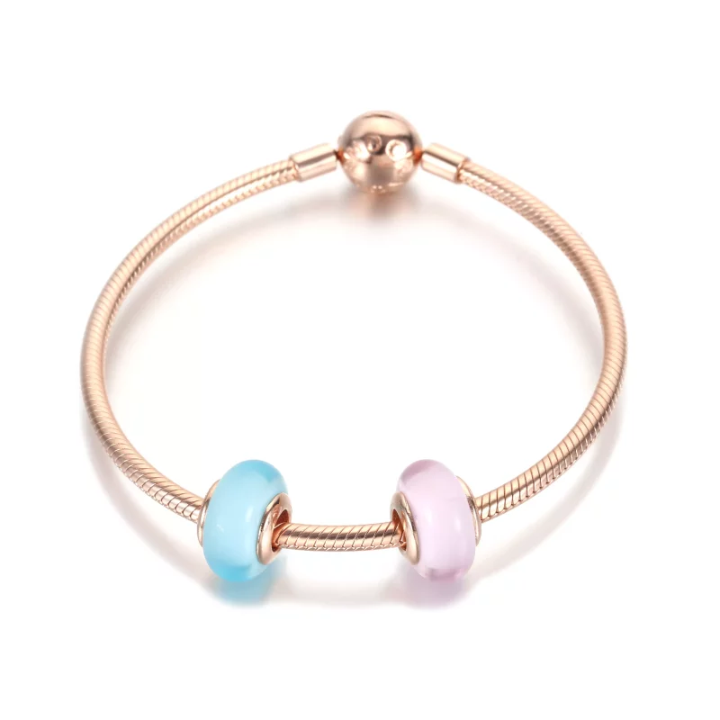 (afbeelding voor) PANDORA Matte Pink Murano Glass Charm - 789421C00 - Bekijken 3