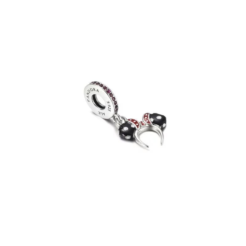 (afbeelding voor) PANDORA Minnie Mouse Zwart-witte oor hoofdband Hangende Bedel - P400942464791 - Bekijken 3