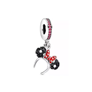 (afbeelding voor) PANDORA Minnie Mouse Zwart-witte oor hoofdband Hangende Bedel - P400942464791