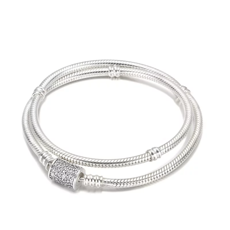 (afbeelding voor) Pandora Moments Meerrijige Snake Chain Armband - 599544C01-D - Bekijken 2