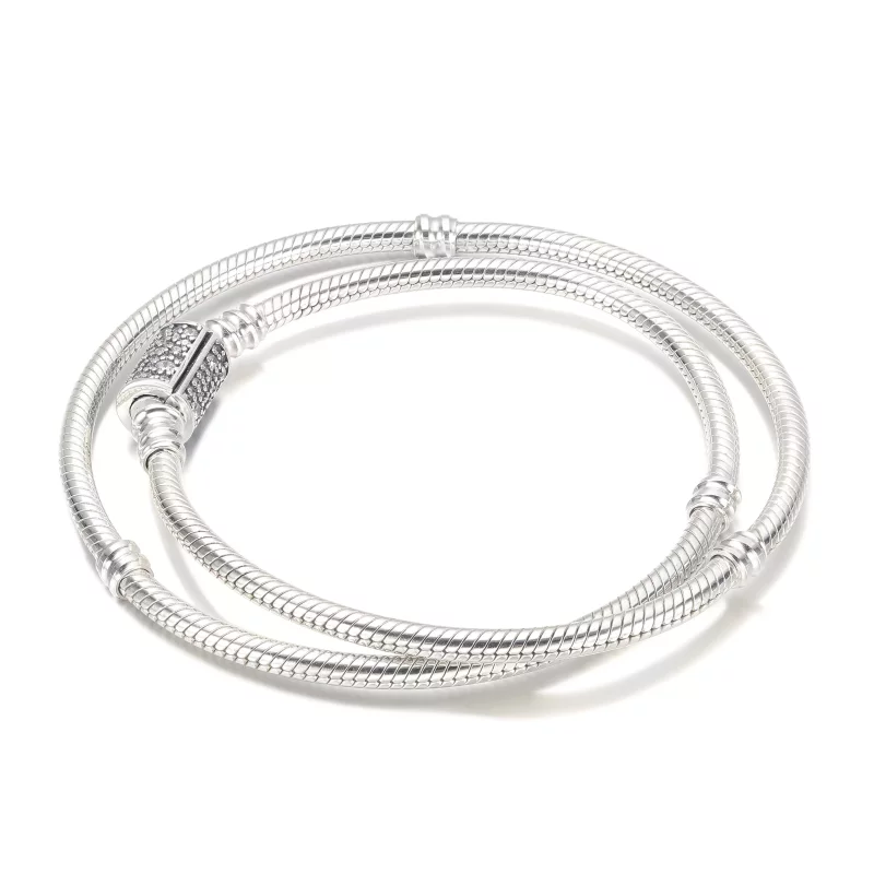 (afbeelding voor) Pandora Moments Meerrijige Snake Chain Armband - 599544C01-D - Bekijken 3
