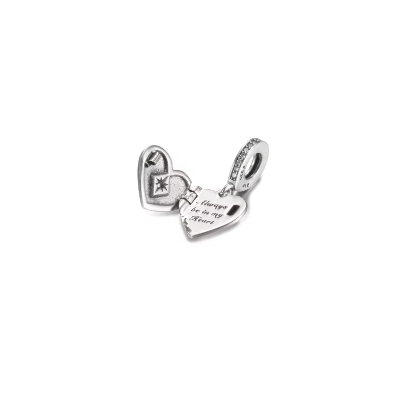 (afbeelding voor) PANDORA Openslaand Hartmedaillon Hangende Bedel - 799537C01 - Bekijken 4
