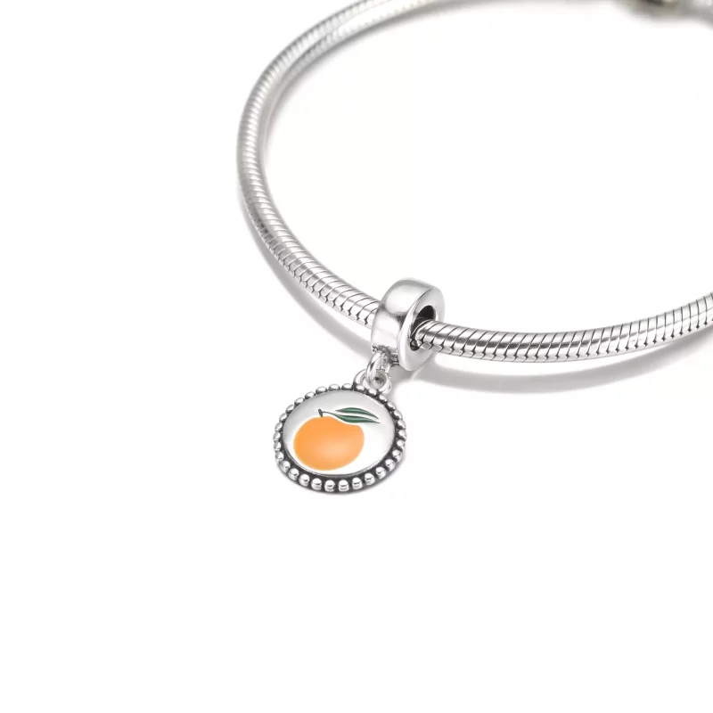 (afbeelding voor) PANDORA Oranje motief rond Hangende Bedel - 791169C00_E026 - Bekijken 5