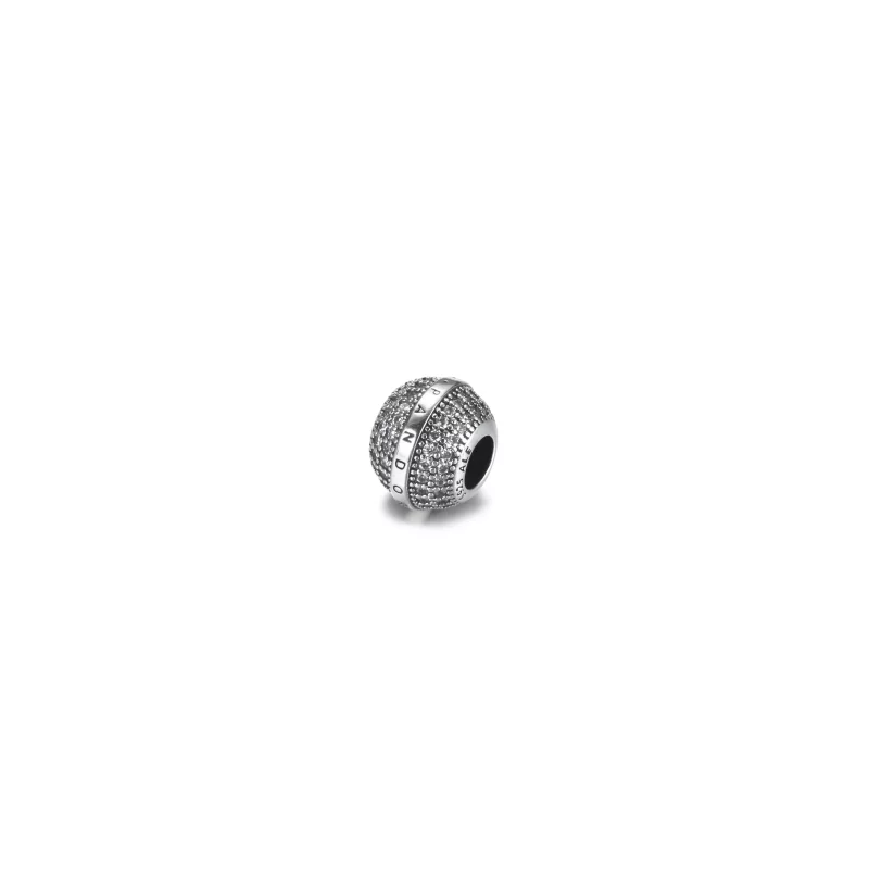 (afbeelding voor) PANDORA Pavé & Logo Bedel - 799489C01 - Bekijken 2