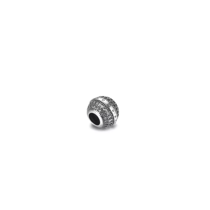 (afbeelding voor) PANDORA Pavé & Logo Bedel - 799489C01 - Bekijken 3