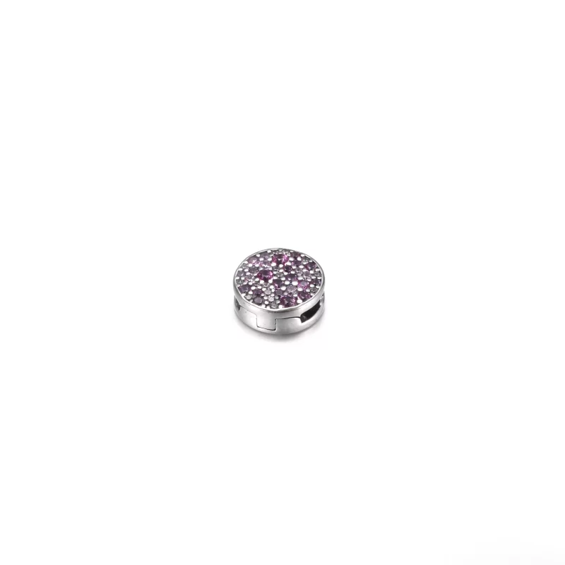 (afbeelding voor) PANDORA Pink Pavé Clip Charm - 799362C01 - Bekijken 4