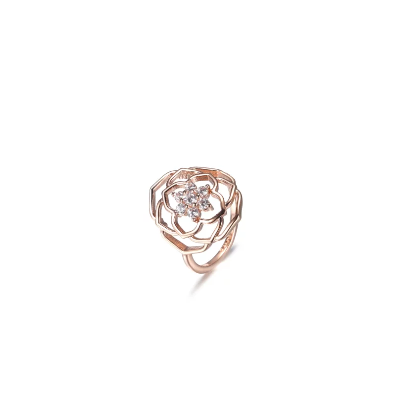 (afbeelding voor) PANDORA Rose Petals Statement Ring - 189412C01 - Bekijken 2