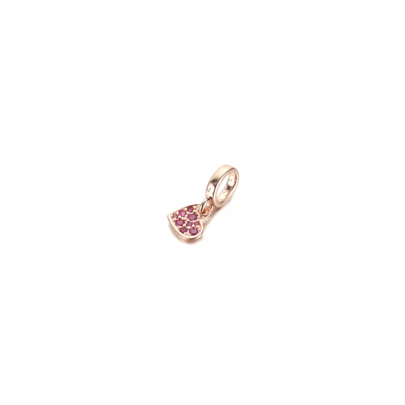 (afbeelding voor) PANDORA Royal Purple Pave Tilted Heart Dangle Charm - 789404C03 - Bekijken 2