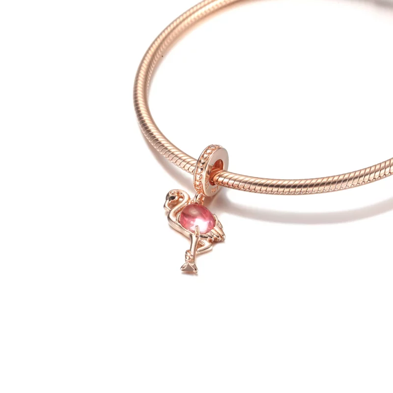 (afbeelding voor) PANDORA Roze Muranoglazen Flamingo Hangende Bedel - 789431C01 - Bekijken 5