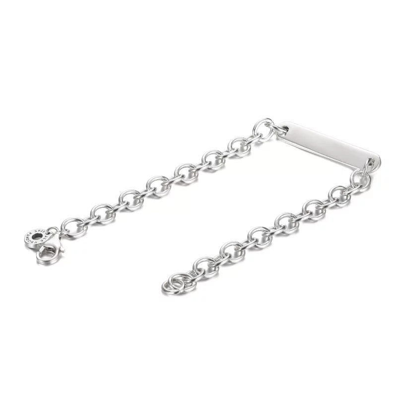 (afbeelding voor) PANDORA Schakelarmband Met Graveerbare Balk - 599523C00 - Bekijken 3