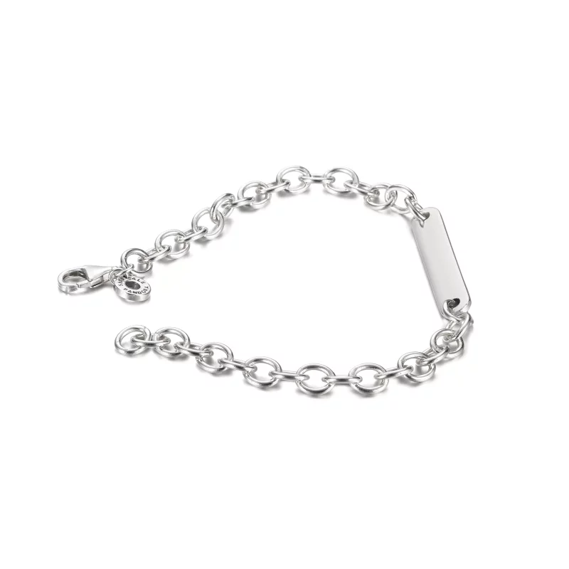 (afbeelding voor) PANDORA Schakelarmband Met Graveerbare Balk - 599523C00 - Bekijken 4