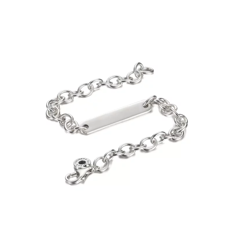 (afbeelding voor) PANDORA Schakelarmband Met Graveerbare Balk - 599523C00 - Bekijken 6