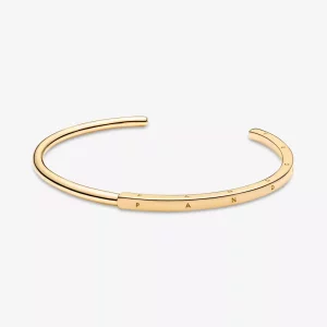Pandora Signature I-D Open bangle - 569493C00 (afbeelding voor) Pandora Signature I-D Open bangle - 569493C00