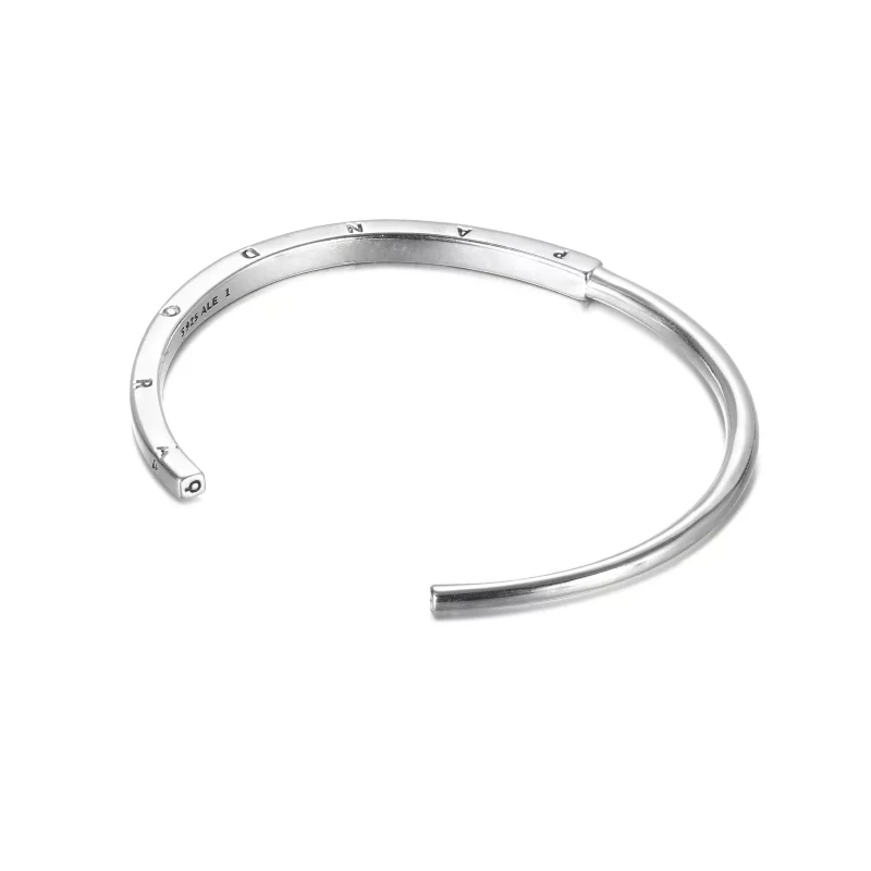 (afbeelding voor) Pandora Signature I-D Open Bangle - 599493C00 - Bekijken 2