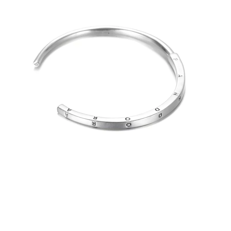 (afbeelding voor) Pandora Signature I-D Open Bangle - 599493C00 - Bekijken 3