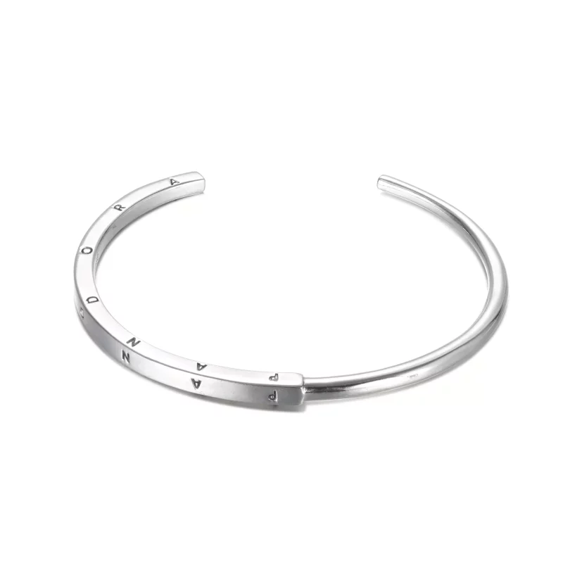 (afbeelding voor) Pandora Signature I-D Open Bangle - 599493C00 - Bekijken 6