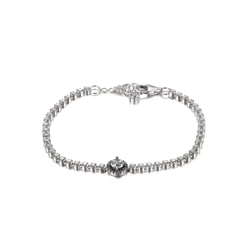 (afbeelding voor) PANDORA Sparkling Halo Tennis Bracelet - 599416C01 - Bekijken 2