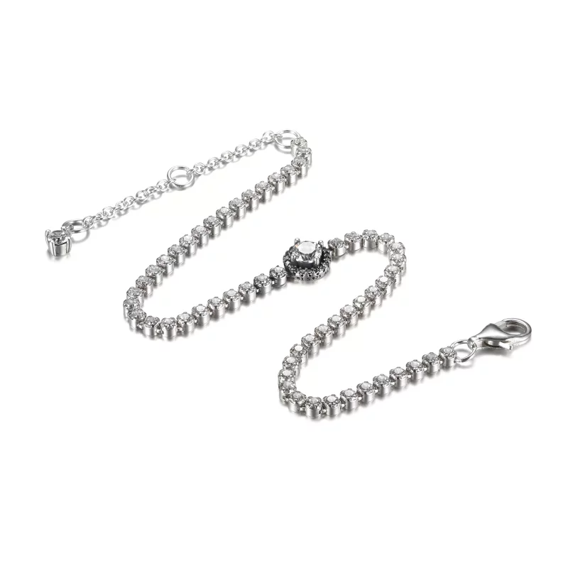 (afbeelding voor) PANDORA Sparkling Halo Tennis Bracelet - 599416C01 - Bekijken 5