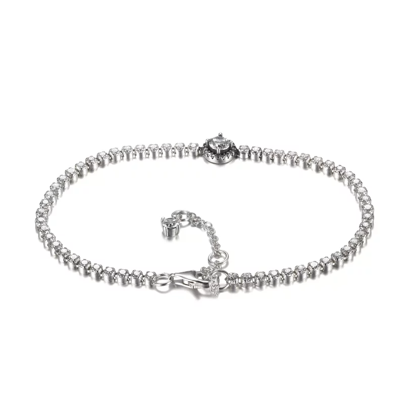 (afbeelding voor) PANDORA Sparkling Halo Tennis Bracelet - 599416C01 - Bekijken 6