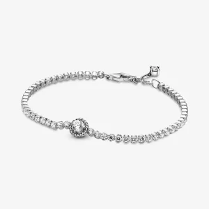 (afbeelding voor) PANDORA Sparkling Halo Tennis Bracelet - 599416C01