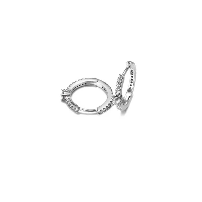 (afbeelding voor) PANDORA Sparkling Hoop Earrings - 299406C01 - Bekijken 5