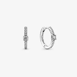 (afbeelding voor) PANDORA Sparkling Hoop Earrings - 299406C01