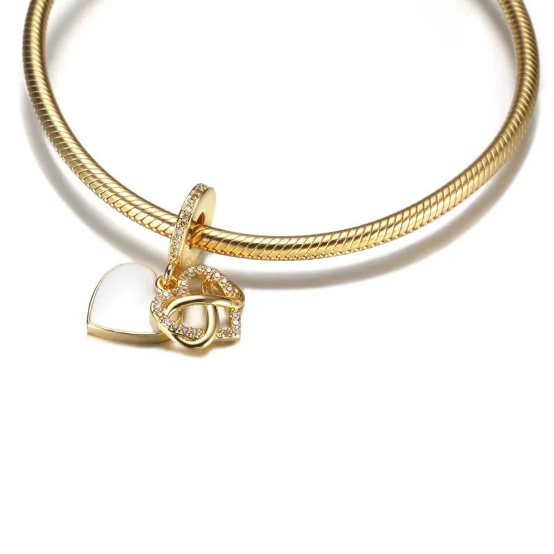 (afbeelding voor) PANDORA Sparkling Infinity Heart Hangende Bedel - 759516C01 - Bekijken 5