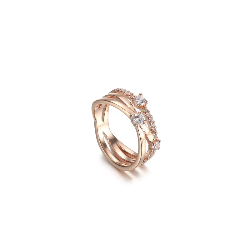 (afbeelding voor) PANDORA Sparkling Triple Band Ring - 189400C01 - Bekijken 3