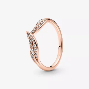 (afbeelding voor) PANDORA Sprankelende Bladeren Ring - 189533C01