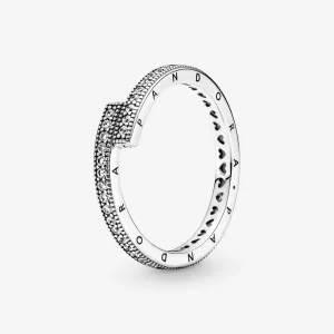 (afbeelding voor) PANDORA Sprankelende Overlappende Ring - 199491C01