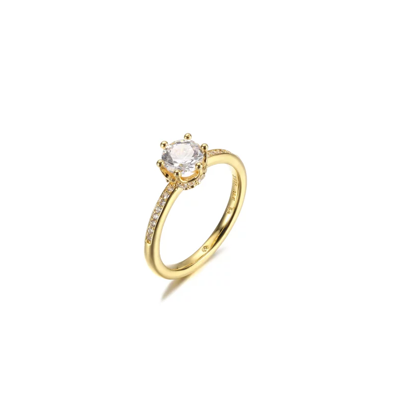 (afbeelding voor) PANDORA Transparante Sprankelende Kroon Solitaire Ring - 168289C01 - Bekijken 2