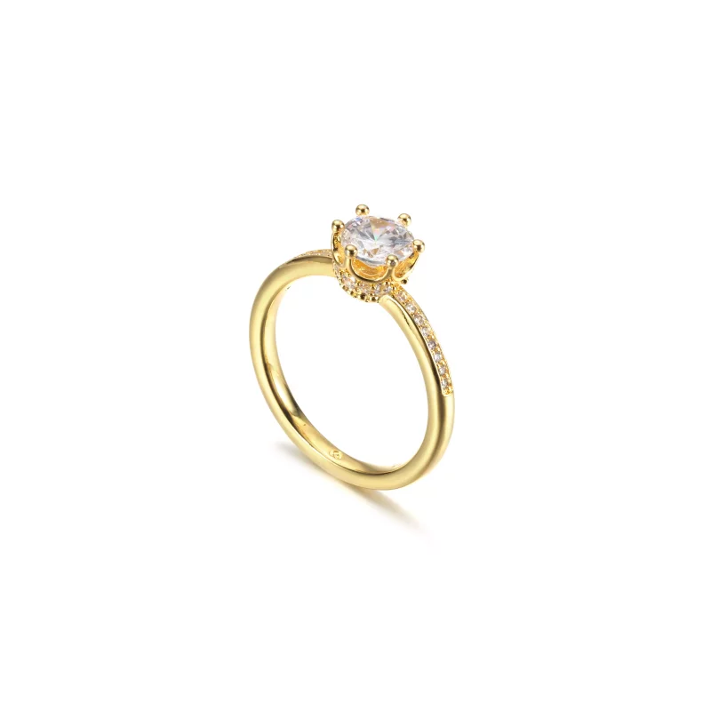 (afbeelding voor) PANDORA Transparante Sprankelende Kroon Solitaire Ring - 168289C01 - Bekijken 5