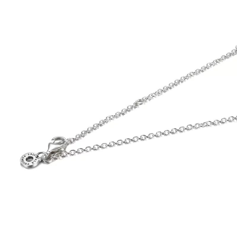 (afbeelding voor) PANDORA Tweekleurige cirkel hanger en halsketting - 389483C01 - Bekijken 4