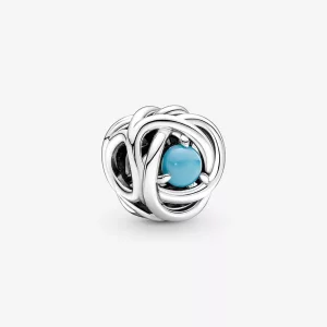(afbeelding voor) PANDORA December Geboortesteen Turkooisblauwe Oneindige Cirkel Bedel - 790064C02