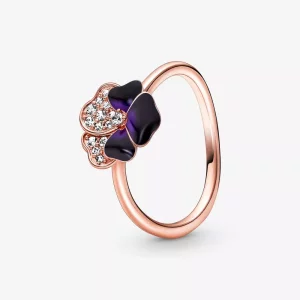 (afbeelding voor) PANDORA Dieppaars Viooltje Ring - 180764C01