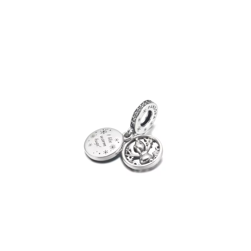 (afbeelding voor) PANDORA Disney Frozen Sneeuw Olaf Dubbele Hangende Bedel - 799638C01 - Bekijken 3