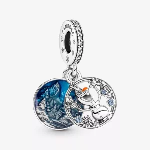 (afbeelding voor) PANDORA Disney Frozen Sneeuw Olaf Dubbele Hangende Bedel - 799638C01