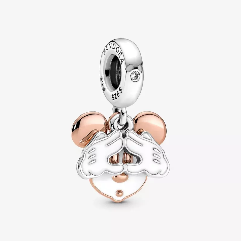 (afbeelding voor) PANDORA Disney Mickey Mouse Dubbele Hangende Bedel - 780112C01