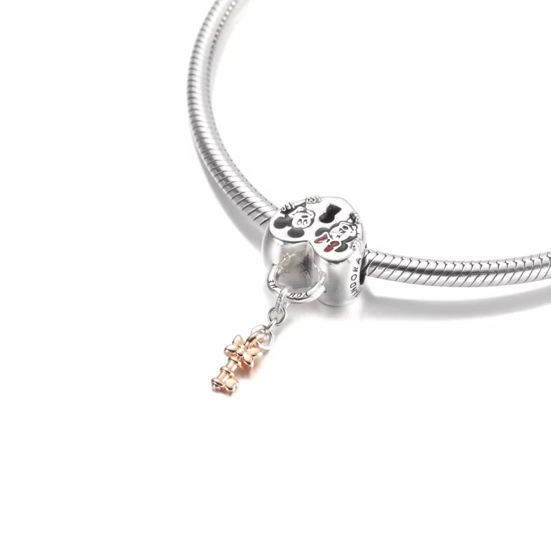 (afbeelding voor) PANDORA Disney Mickey Mouse & Minnie Mouse Hangslot Bedel - 780109C01 - Bekijken 5