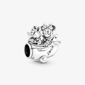 (afbeelding voor) PANDORA Disney Mickey Mouse & Minnie Mouse Vliegtuig Bedel - 790108C00