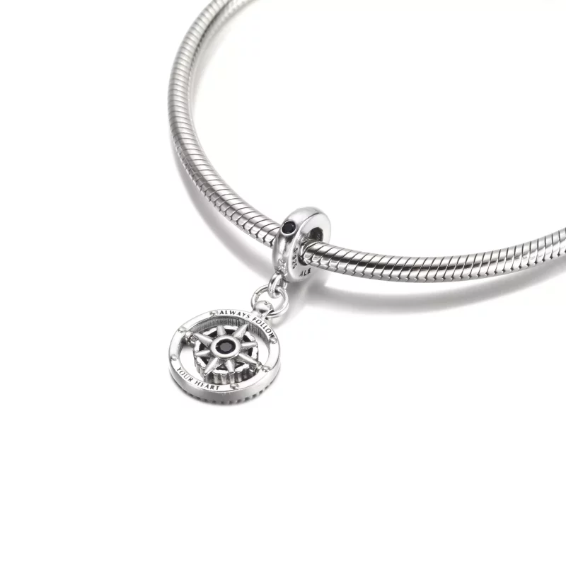 (afbeelding voor) PANDORA Draaiend Kompas Hangende Bedel - 790099C01 - Bekijken 5