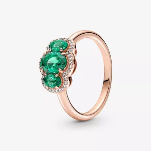 (afbeelding voor) PANDORA Drie Stenen Vintage Ring - 180057C01