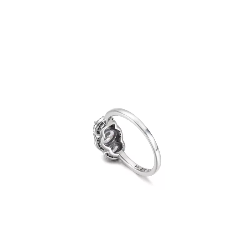 (afbeelding voor) PANDORA Drie Stenen Vintage Ring - 190049C01 - Bekijken 5