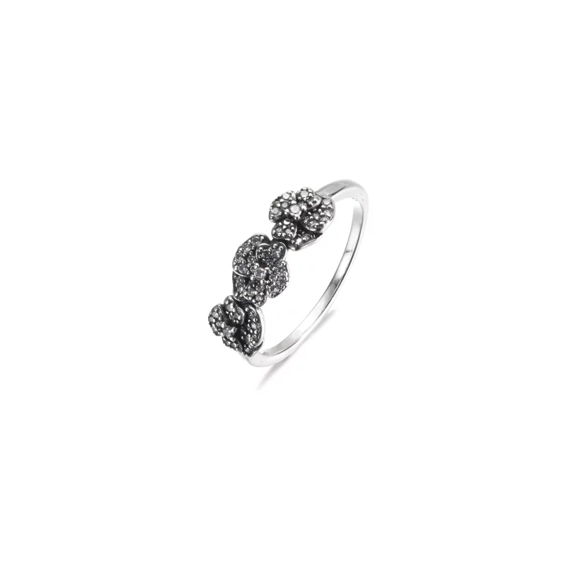 (afbeelding voor) PANDORA Drie Viooltjes Ring - 190786C01 - Bekijken 2