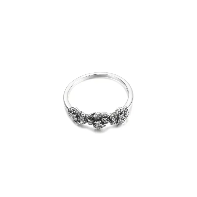 (afbeelding voor) PANDORA Drie Viooltjes Ring - 190786C01 - Bekijken 3
