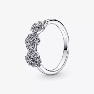 PANDORA Drie Viooltjes Ring - 190786C01 (afbeelding voor) PANDORA Drie Viooltjes Ring - 190786C01
