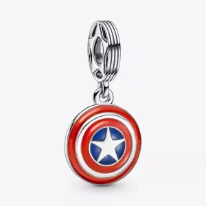 (afbeelding voor) PANDORA Marvel The Avengers Captain America Schild Hangende Bedel - 790780C01