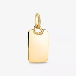 (afbeelding voor) PANDORA Rechthoekig Plaatje Hanger - 368611C00