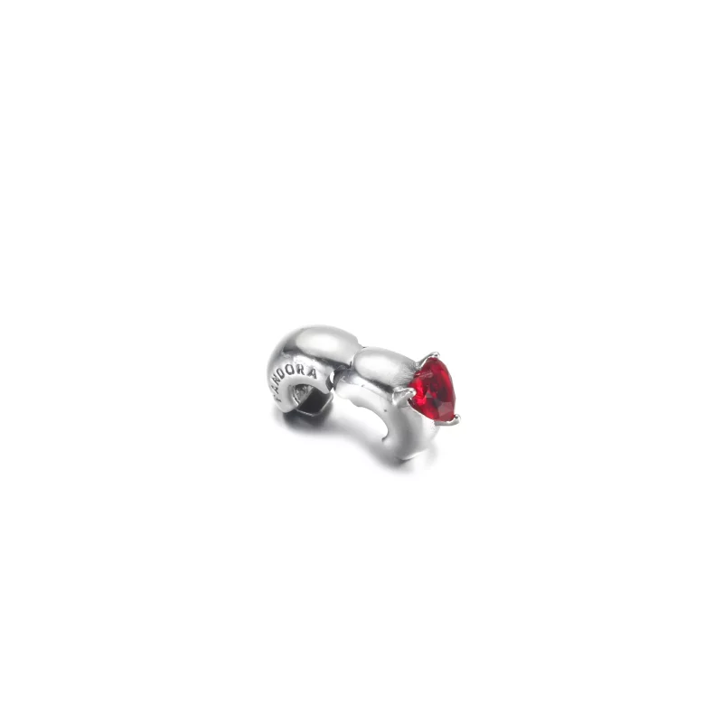 (afbeelding voor) PANDORA Rood Hart Solitaire Clip Bedel - 799203C01 - Bekijken 3